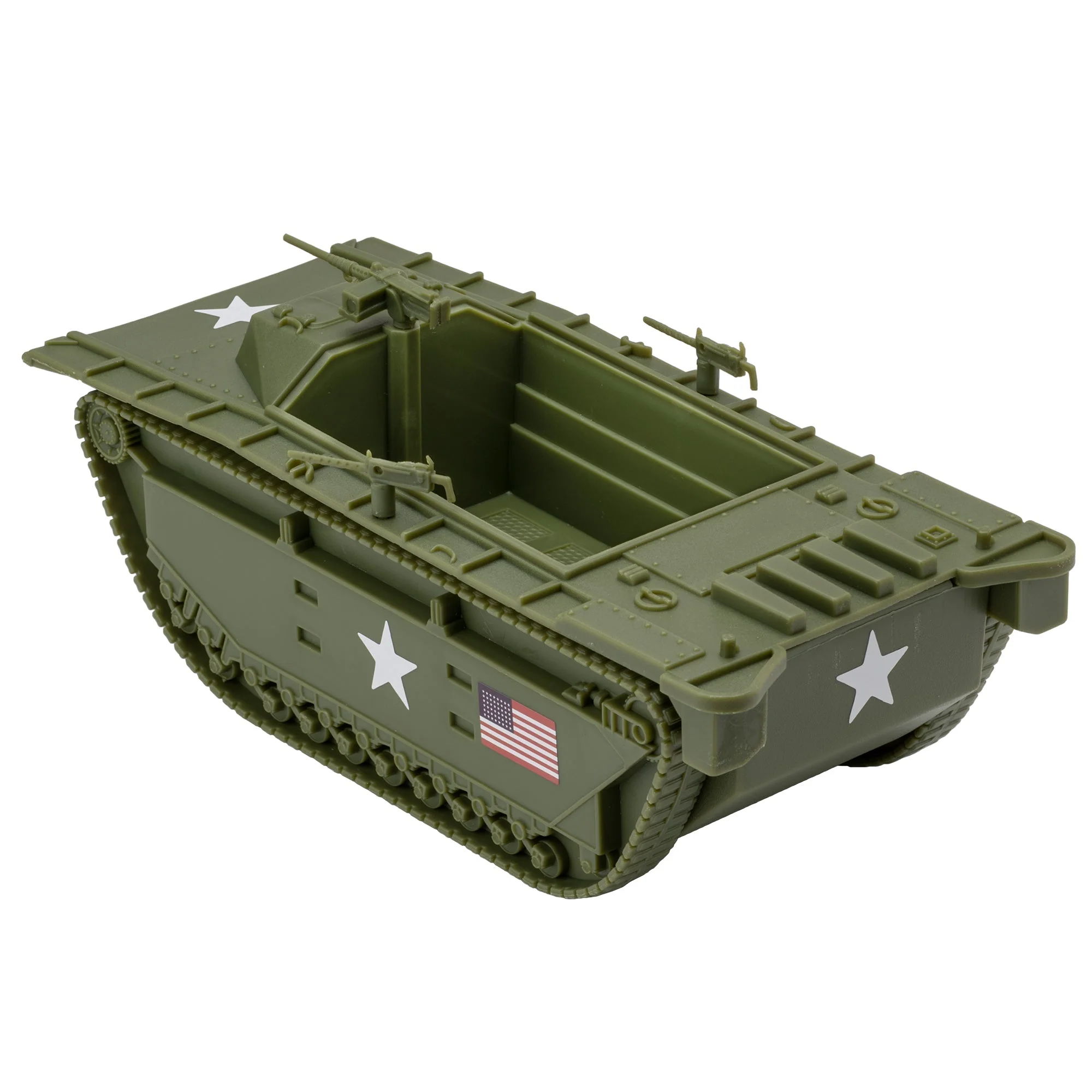 BMC WW2 USMC Amtrac LVT - OD Green 1:32 Amphibious Vehicle for Plastic Army Men - Image 3