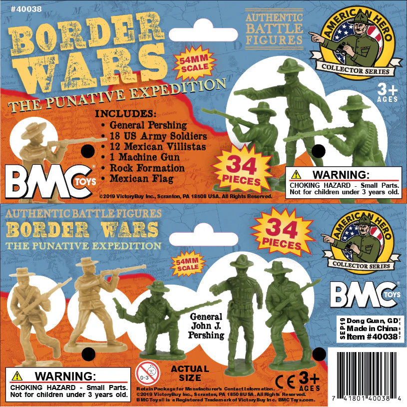 BMC Border Wars US Army vs. Mexican Villistas - 34pc Plastic Army Soldier Figure - Image 10