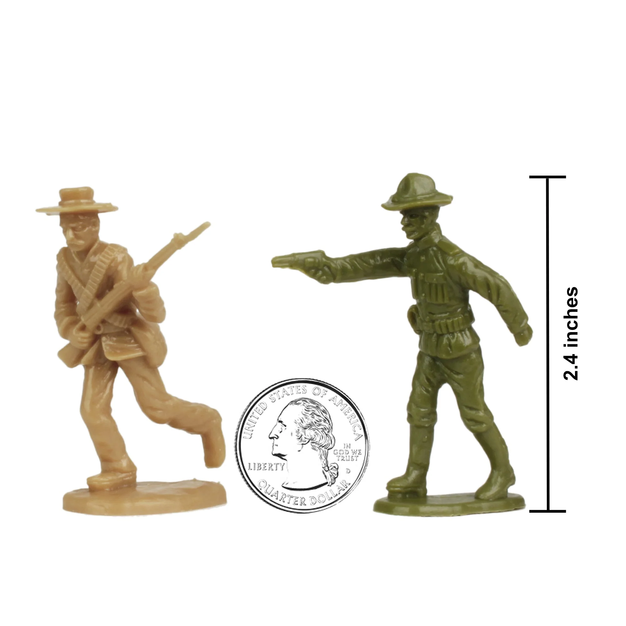 BMC Border Wars US Army vs. Mexican Villistas - 34pc Plastic Army Soldier Figure - Image 3