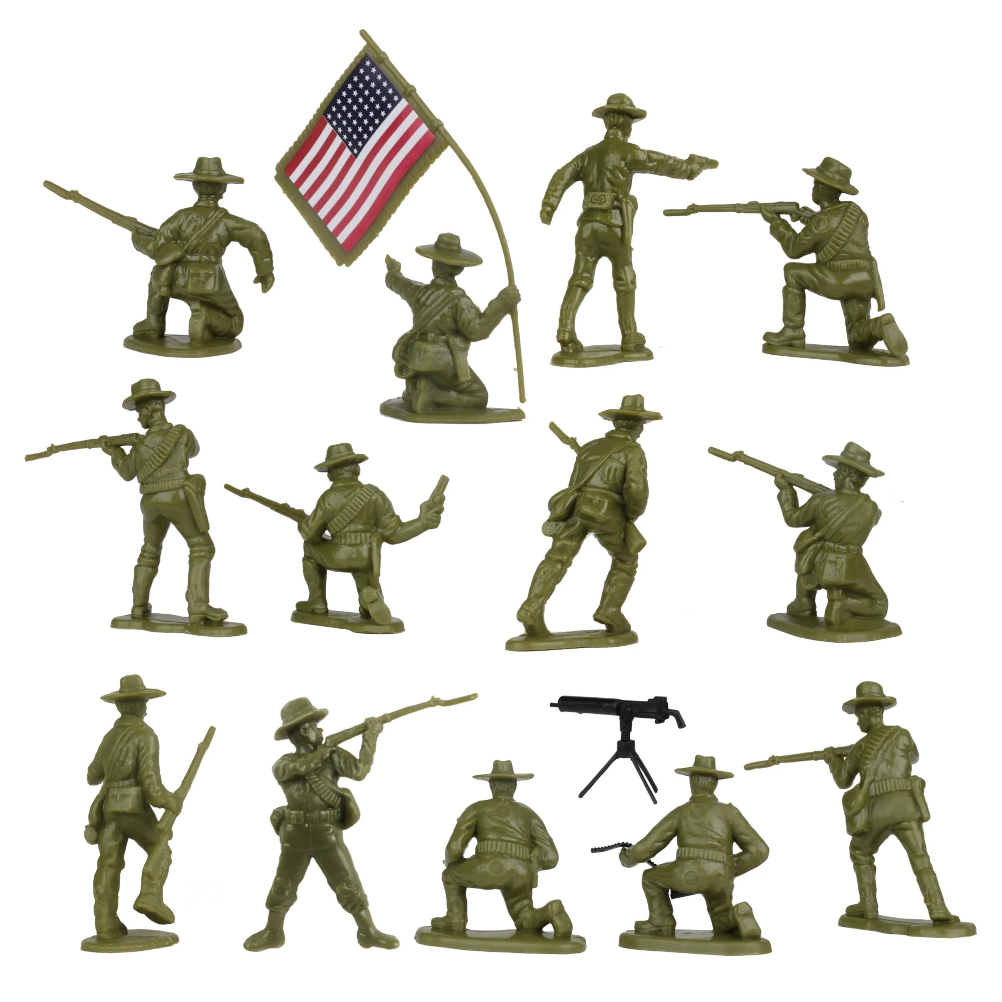 BMC Border Wars US Army vs. Mexican Villistas - 34pc Plastic Army Soldier Figure - Image 7