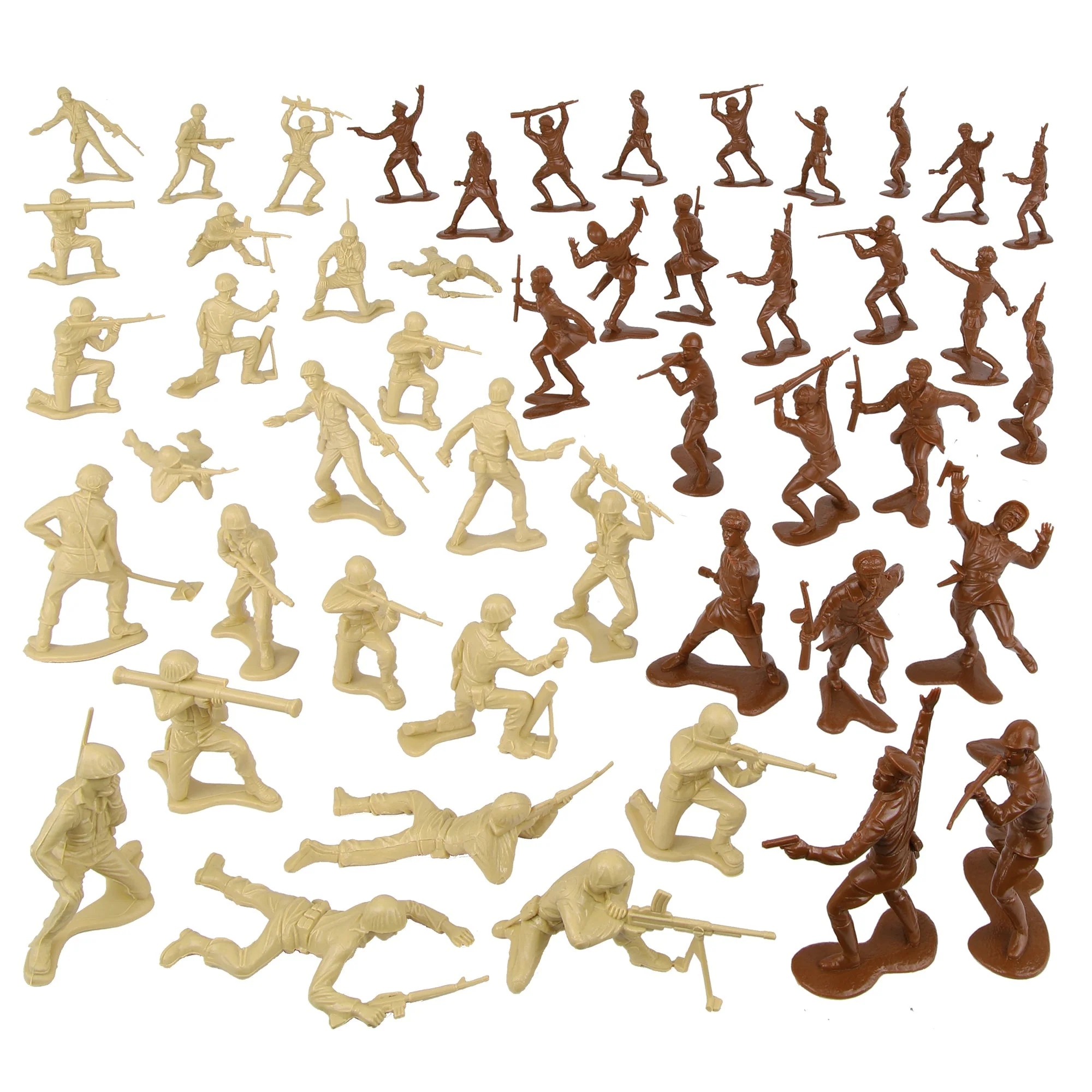 BMC Classic Desert Storm Plastic Army Men - 48pc Gulf War Soldier Figures USA - Image 5