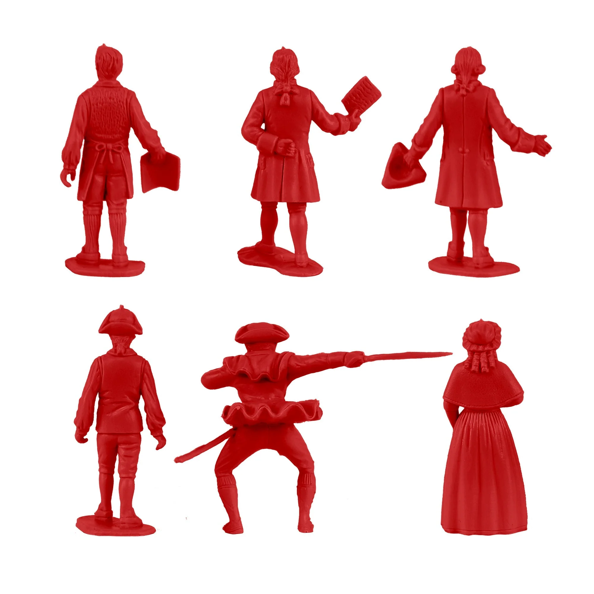 BMC Classic American Colonial British Loyalist - Red 21pc Plastic Figure Playset - Image 6