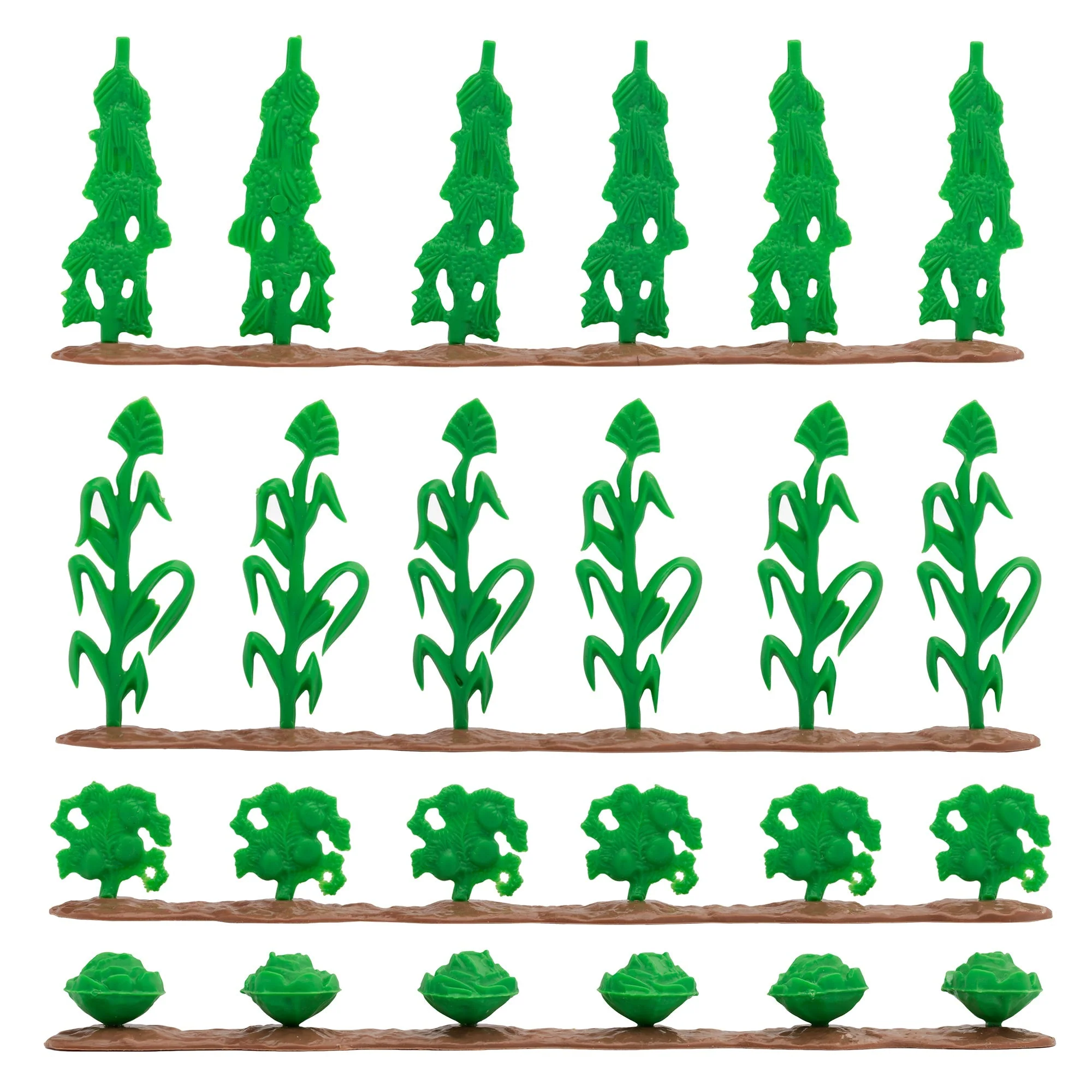 BMC Classic Marx Farm Crop Rows - 12pc Plastic Corn & Vegetable Field Playset US - Image 3