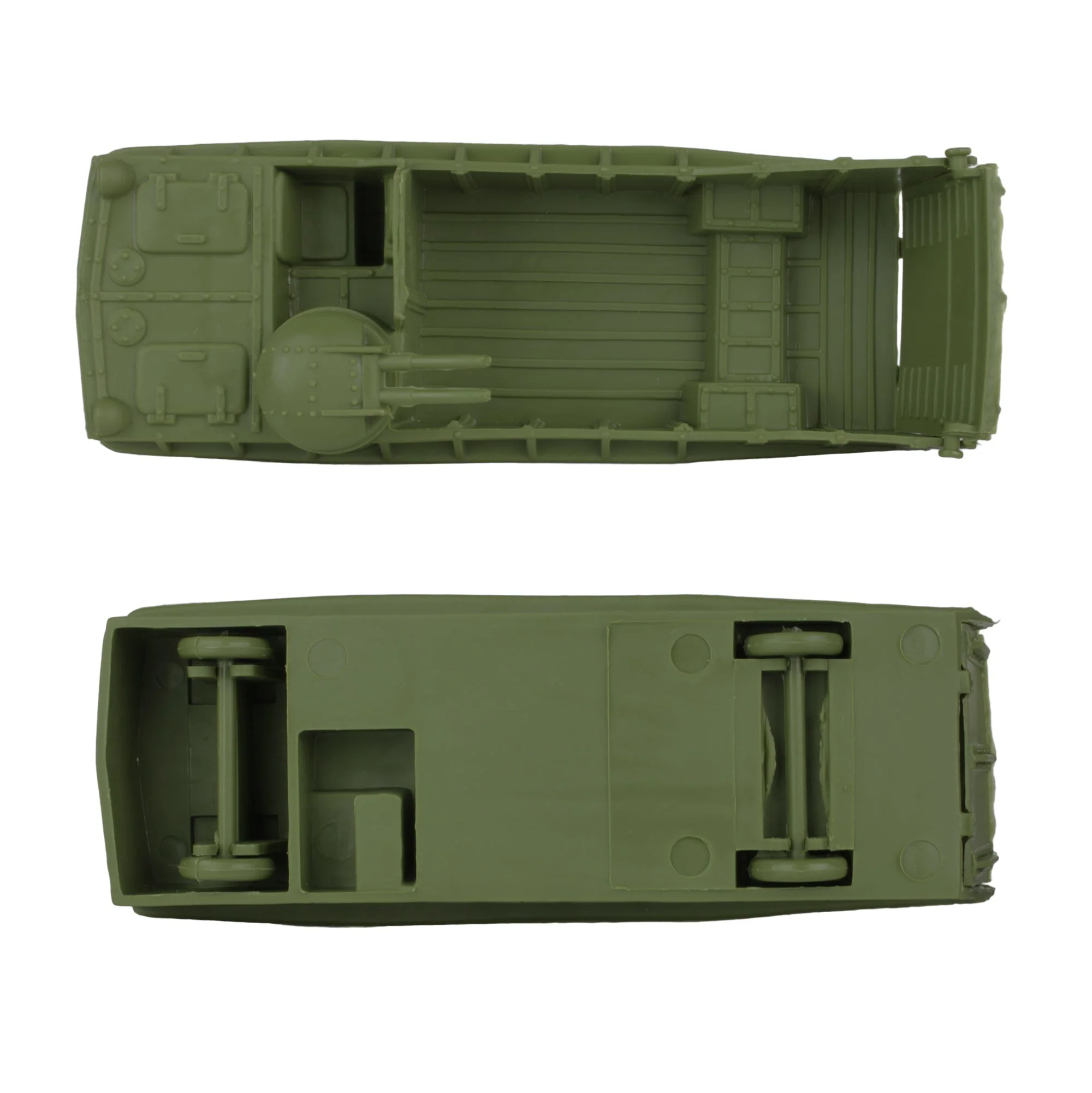 BMC Classic Marx Landing Craft - 4pc Tan vs. OD Green Plastic Army Men Vehicles - Image 6