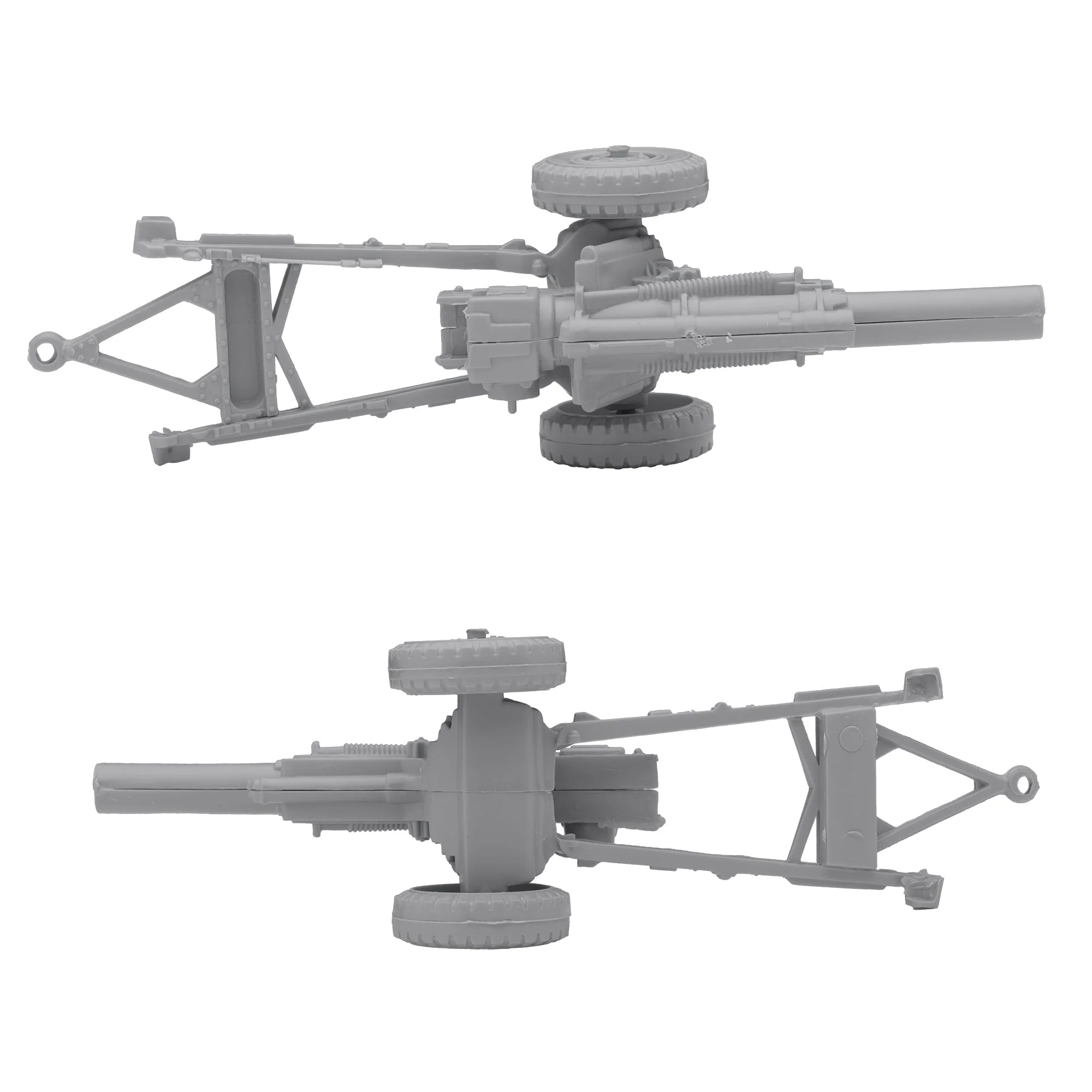 BMC Classic Marx US Military Howitzers Gray 3pc Plastic Army Men Field Artillery - Image 5