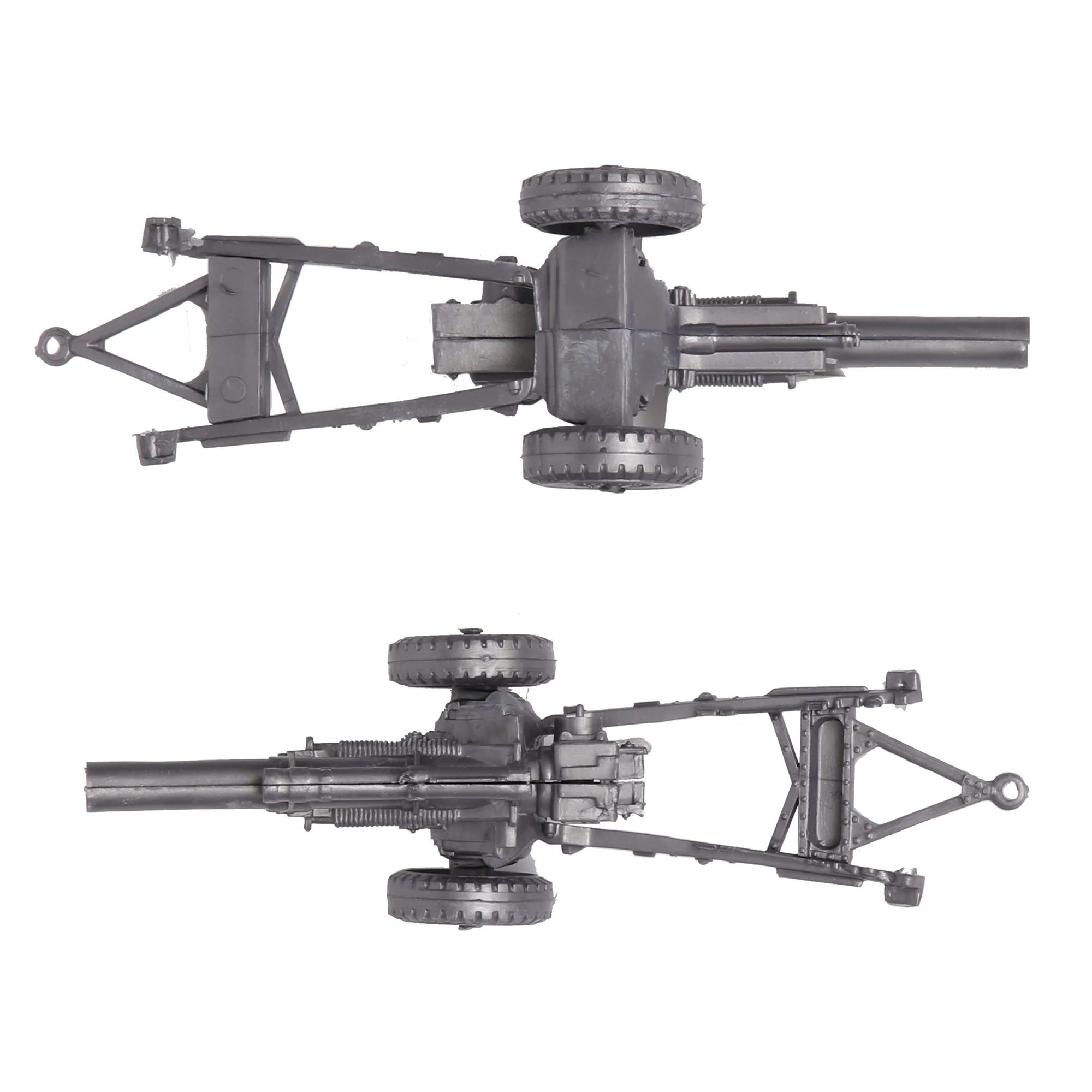 BMC Classic Marx US Military Howitzers Silver 3 Plastic Army Men Field Artillery - Image 4