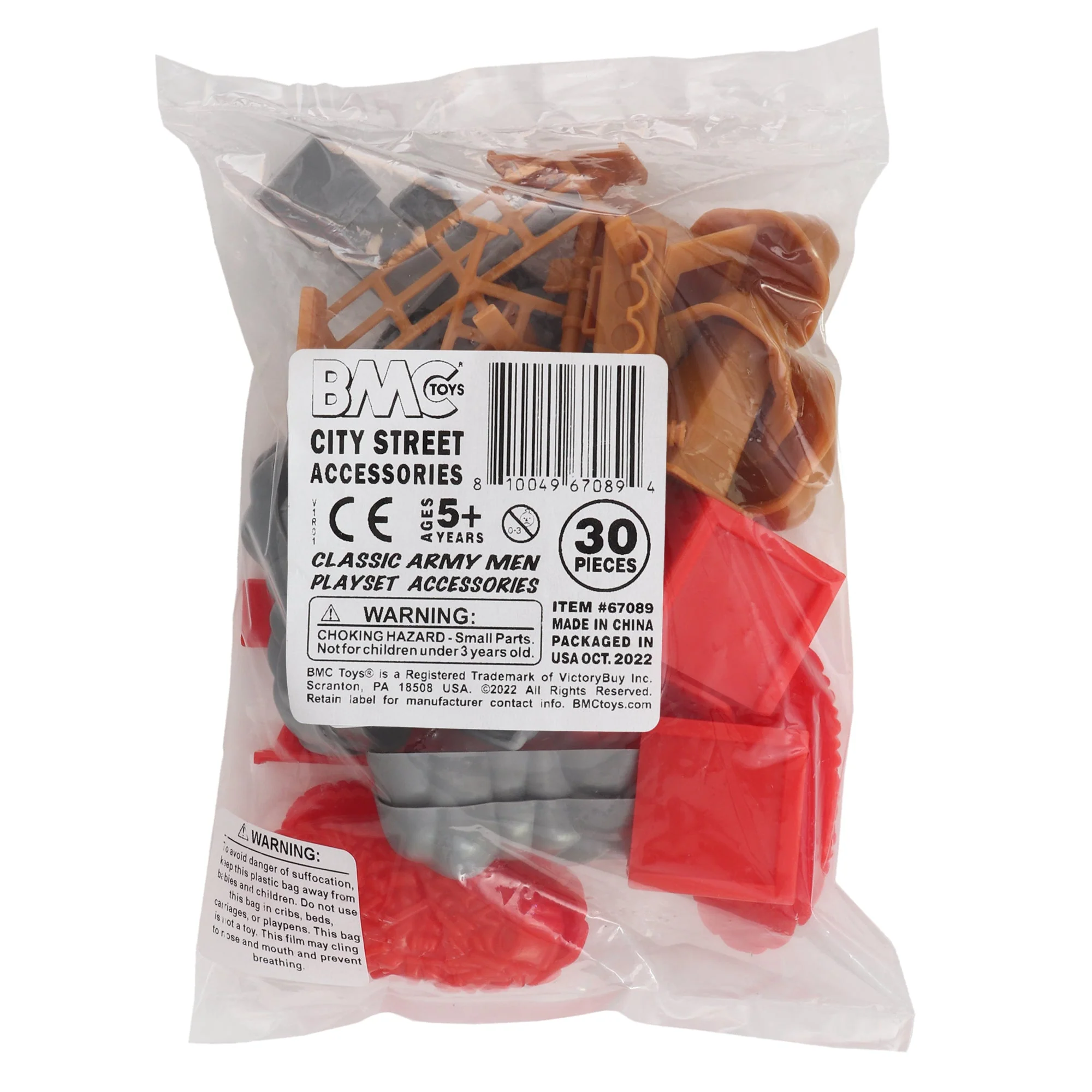 BMC Classic PPC City Street Accessories - 30pc Plastic Army Men Playset - Image 5