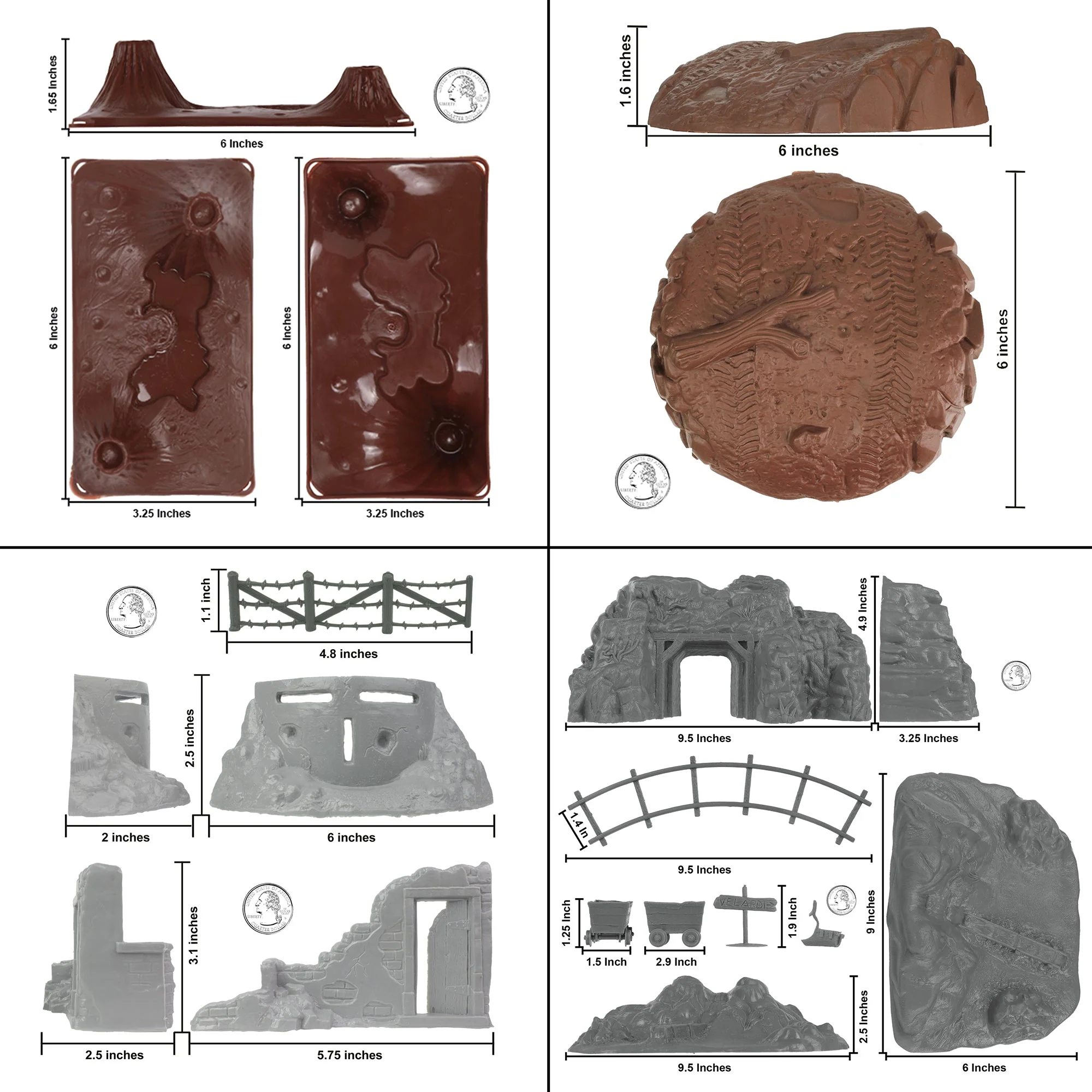 BMC Classic WWII Pacific Theater Battle 134pc Plastic Army Men Playset US Made - Image 3