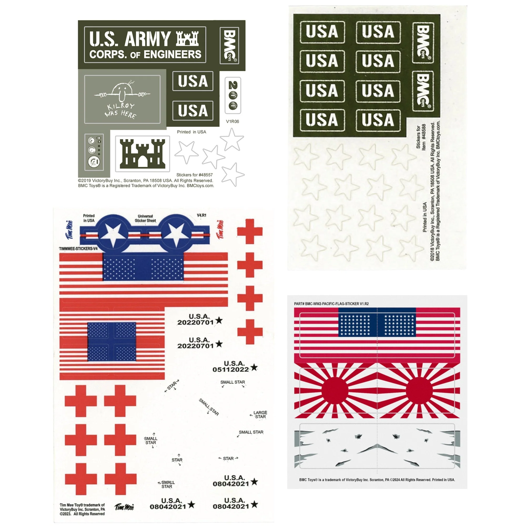 BMC Classic WWII Pacific Theater Battle 134pc Plastic Army Men Playset US Made - Image 7