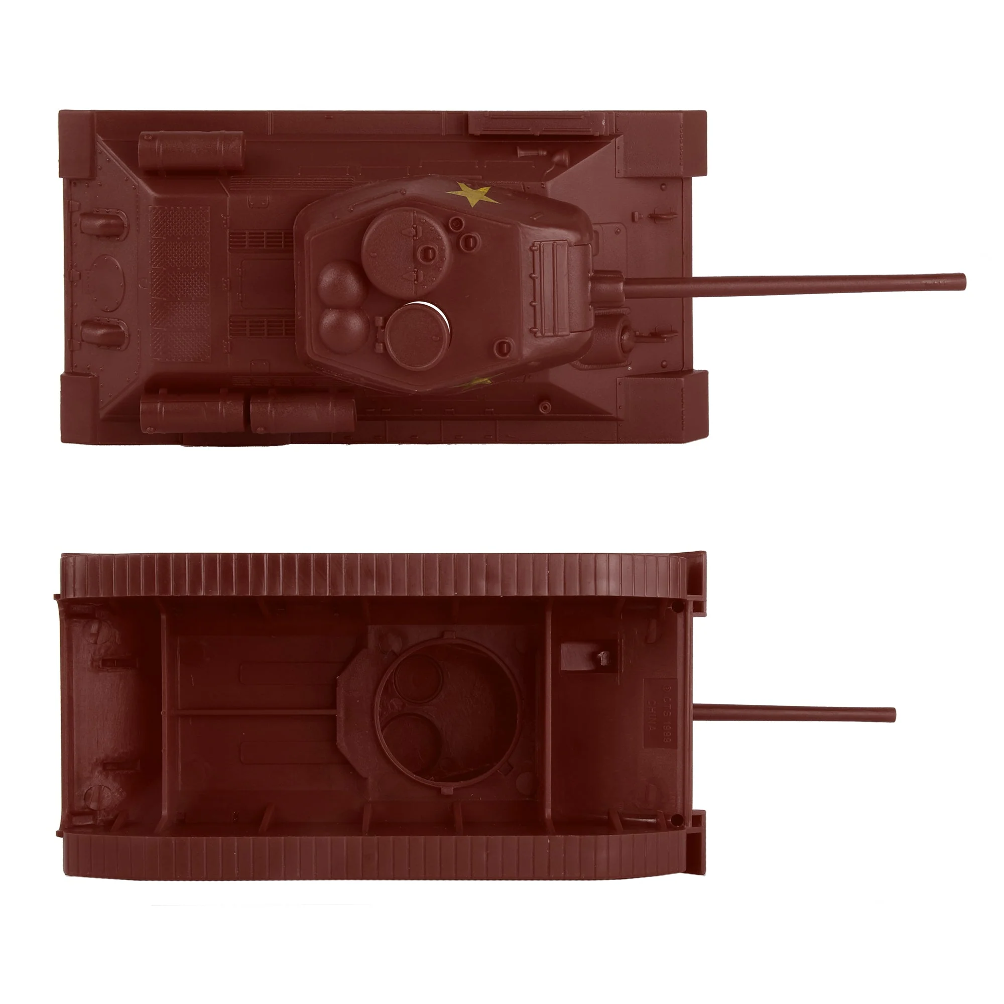 BMC CTS WW2 Soviet T-34 Tank - Rust-Brown 1-40 Russian T34 Plastic Army Vehicle - Image 5