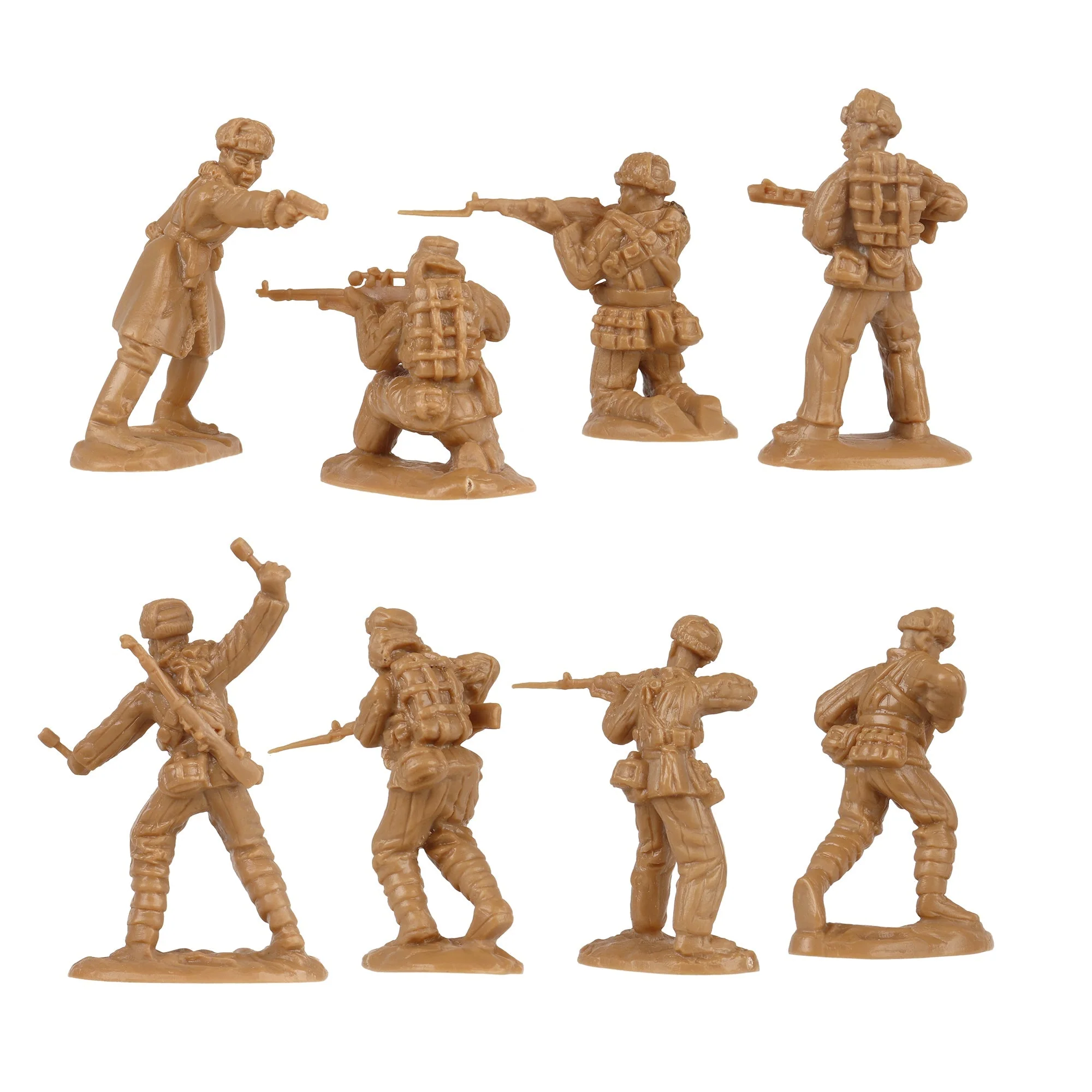 BMC Korean War Winter Battle - 24 American, North Korean, China Soldier Figures - Image 10