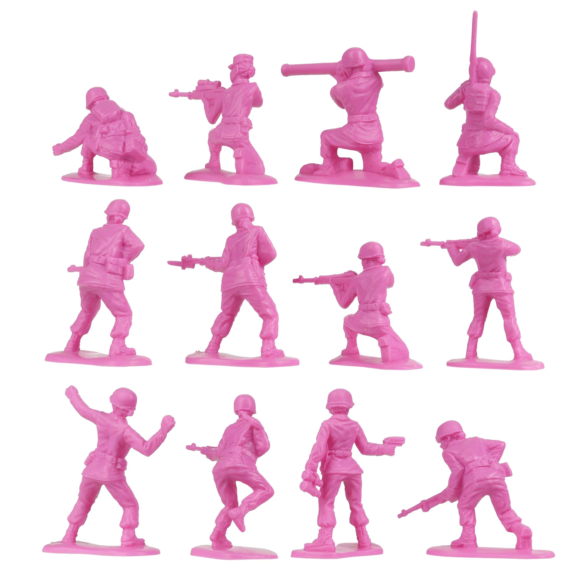 BMC Plastic Army Women - Pink 36pc Female Soldier Figures - Made in USA - Image 6