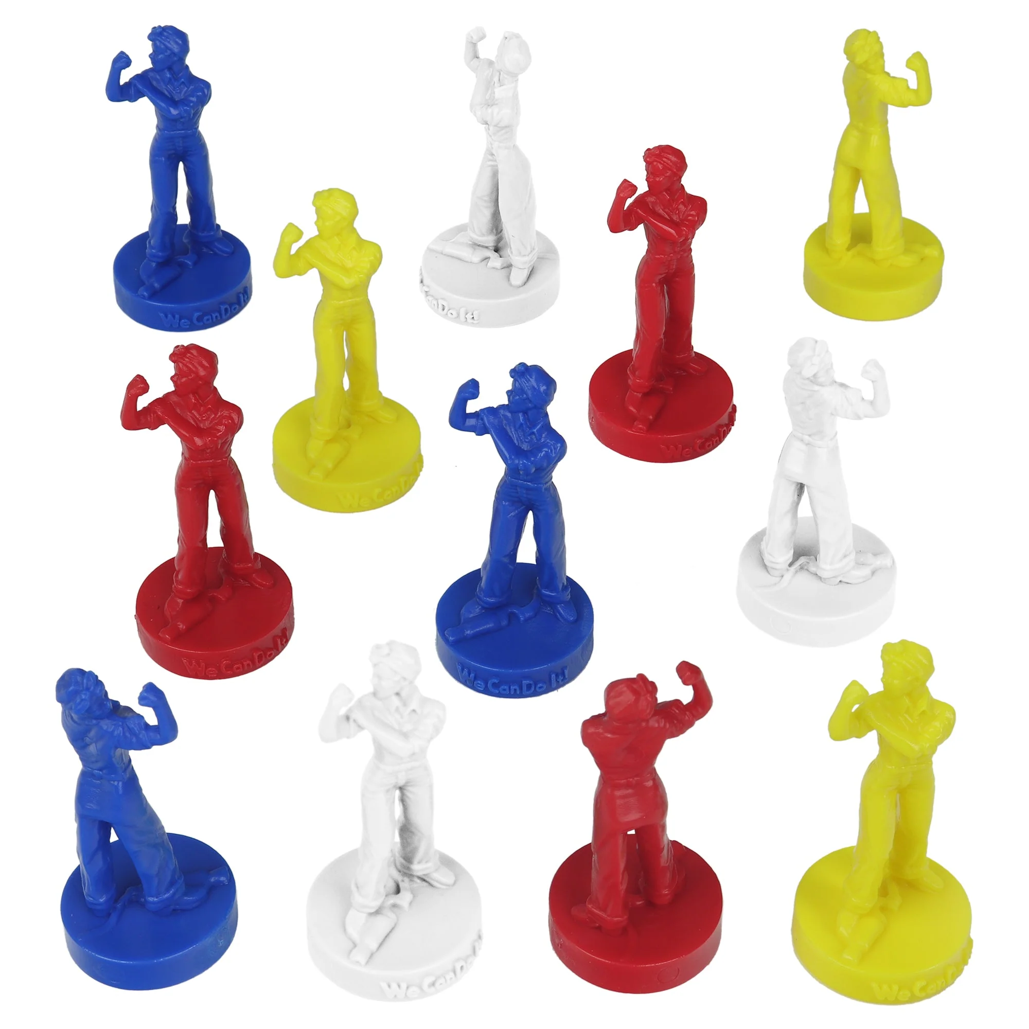 BMC ROSIE the RIVETER Plastic Figures - 12pc Patriotic Poster Color Statues - Image 3