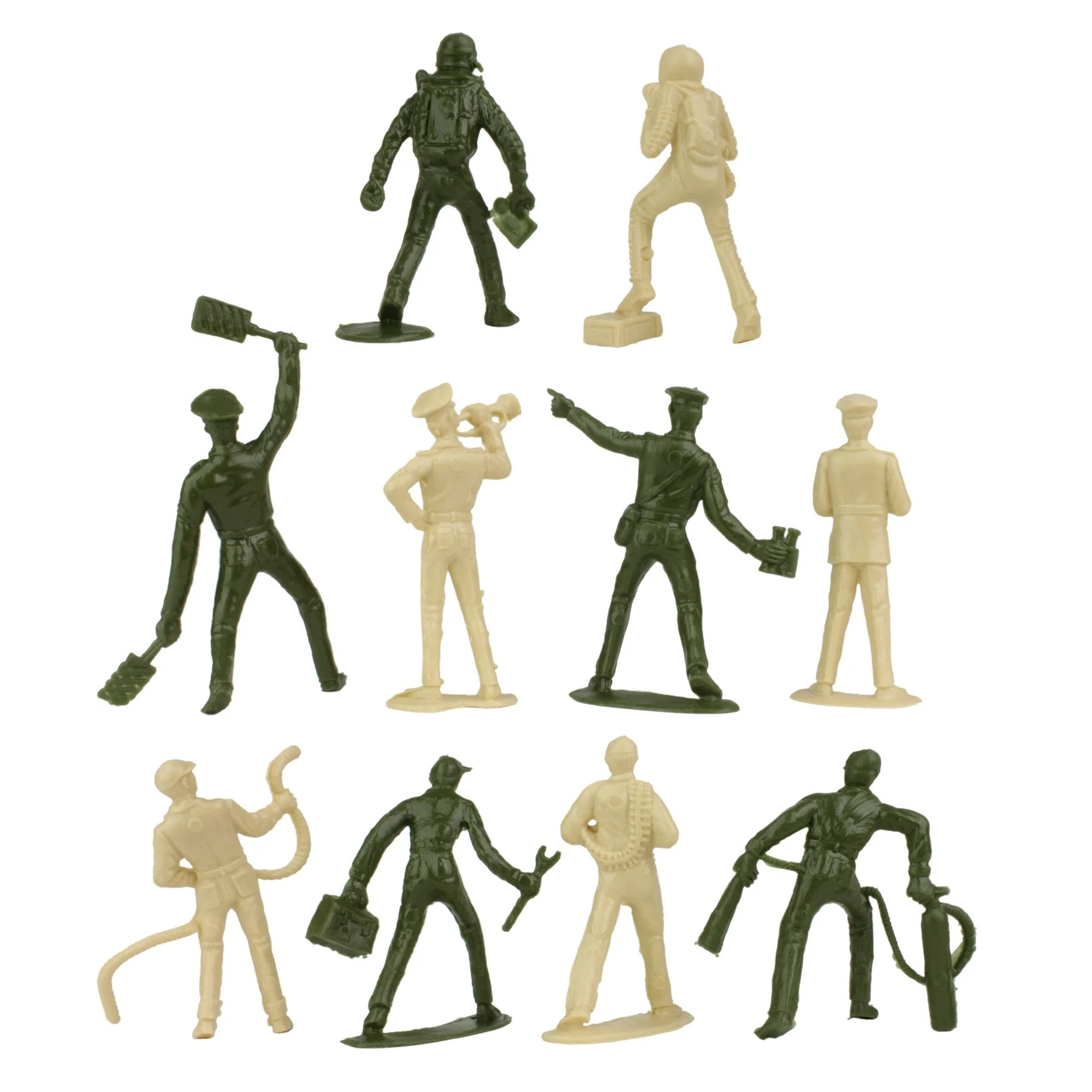 TimMee AIR FORCE Plastic Army Men - Green & Tan 26pc Toy Soldier Figures US Made - Image 4